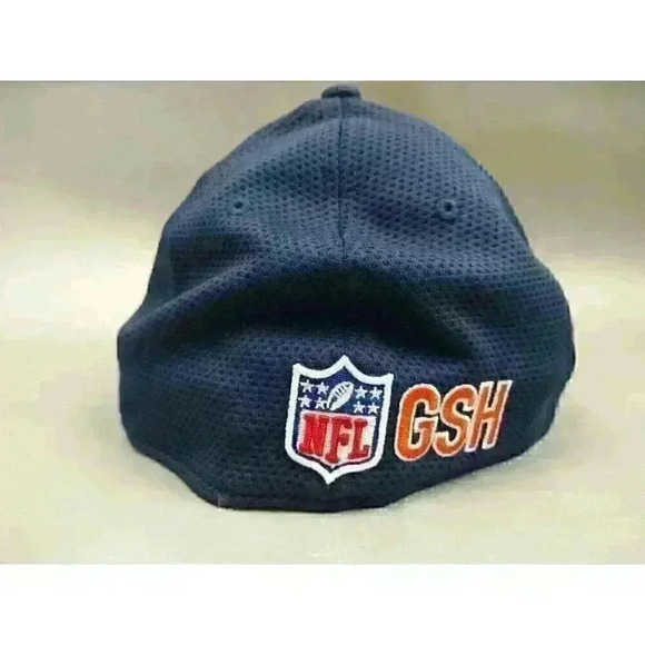 New Era 39THIRTY Chicago Bears Textured Blue Fitted Medium - Large Training cap - Picture 4 of 13